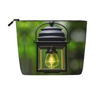 Firefly and Lantern Print Cute Waterproof Makeup Bag for Women Zipper Travel Toiletry Pouch