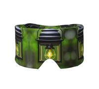 Firefly and Lantern Print Sleep Eye and Ear Muffs Mask - Adjustable Yoga Travel Headband, Keep Warm Shading Comfortable Aid