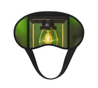 Firefly and Lantern Print Sleep Mask for Side Sleepers Cup-Shaped Blackout Eye Mask Shades Cover for Men and Women