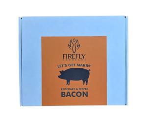 Firefly Bacon Curing Kit - Rosemary & Black Pepper - Complete DIY Kit to Cure Your Own Bacon at Home - Natural Flavours, Artisan Quality, a Gift for Food Lovers