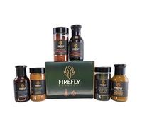 Firefly BBQ 6 Pack - Gourmet BBQ Rub & Seasoning Gift Set - Authentic Spice Blends for Grilling, Smoking & Roasting - a Gift for barbecue Lovers, Home Cooks & Food Enthusiasts (Mild)