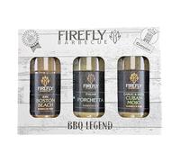 FireFly BBQ Legend - Herby BBQ Rub Gift Set - 3 Herb & Garlic Barbecue Seasonings for Chicken, Pork & Veg - Ideal BBQ Gift for Him, Dad & Home Cooks - Gluten Free