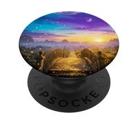 Firefly Bridge Magical Sunset Enchanted Fairy Core Path PopSockets Adhesive PopGrip