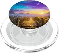 Firefly Bridge Magical Sunset Enchanted Fairy Core Path PopSockets PopGrip for MagSafe