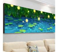 Firefly Diamond Art Kits Adults, 120x40inch Large Diamond Painting Leaves Paint by Numbers for Kids Beginner, DIY 5D Full Round Drill Crystal Art Mosaic Kit with Accessories, Home Decor Gifts 7X-962