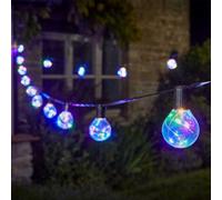 Firefly Festoon - Multi-Coloured, 20 Waterproof Led Festoon Lights Outdoor, Indoor Outdoor Globe String Lights