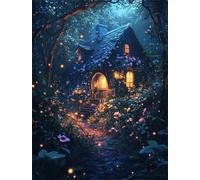 Firefly House Tree 500 Piece Jigsaw Puzzles for Adults, Fun jigsaw puzzles 500 pieces, Challenging Puzzle Perfect for Game Nights, Finished Puzzle Size is 52x38cm