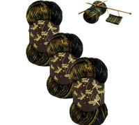 Firefly Iridescent Shimmer Yarn: A Touch of Magic in Every Stitch, Soft Yarn Each 100g, Subtle Shimmer That Changes with The Light, Loved by Crocheters Alike for Sweaters, Hats & More (3pcs)