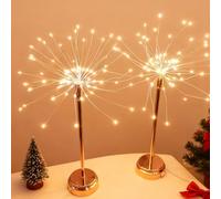 Firefly LED Table Lights with Remote, Mini Starburst Design, Battery & USB Powered, Perfect for Indoor Party and Holiday Decor, 1 Piece