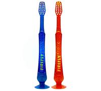 Firefly Light-up Timer Toothbrush with Suction Cup, 2-Count (Color May Vary)