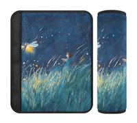 Firefly Lighting Up Summer Night 2 Pack Seatbelt Shoulder Strap Cushion, Stop seat Belt Cutting into Neck, seat Belt Shoulder for Airplane