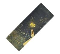 Firefly Lighting Up The Summer Night printed folding yoga mat natural rubber non slip,Thick 1 mm with bags tapete para ejercicio 71x26 inches for exercise