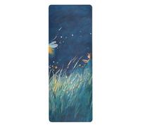 Firefly Lighting Up The Summer non slip yoga mat for gym printed, non slip, yoga towel with bags tapete para ejercicio 71x26 inches