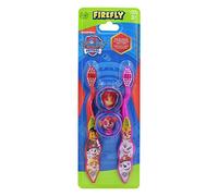 Firefly Paw Patrol Manual Toothbrush Duo + Travel Cap - Adventure-Ready Brushes - 2-Pack