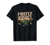 Firefly Ridges Blue Ridge Mountain Summer Nostalgia Badge T-Shirt