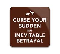 Firefly Serenity Curse Your Sudden Brown - Pack of 10 Square Stickers - 55mm x 55mm