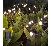 Firefly Solar Garden Lights,3 Pack 6 LED Starburst Swaying Solar Firefly Lights,3 Modes Waterproof Solar Powered Firefly Lights Outdoor Decor for Garden,Yard,Pathway