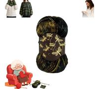 Firefly Yarn, Iridescent Shimmer Yarn, A Touch of Magic in Every Stitch, Firefly Iridescent Shimmer Yarn for Knitting Crochet, Perfect for Sweaters, Shawls, Hats, Crafts (1PC)