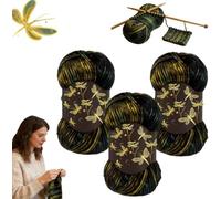 Firefly Yarn, Iridescent Shimmer Yarn: A Touch of Magic in Every Stitch, Soft Yarn Each 100g, Crochet Starter Kit, for Knitting & Crocheting (3)