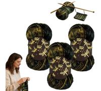 Firefly Yarn - Iridescent-Shimmer Yarn: A Touch of Magic in Every Stitch, Subtle Shimmer That Changes with The Light, Lightweight and Soft, Perfect for Sweaters, Shawls, Hats, Crafts (3 Pcs)