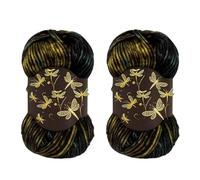 Firefly Yarn, Iridescent Shimmer Yarn for Knitting & Crocheting, Sparkly Metallic Yarn with Subtle Glow Effect, Lightweight Warm and Soft Yarn (2)