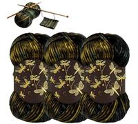 Firefly Yarn, Pearlescent Shimmering Yarn, Every Stitch is Magical, 100g per Skein, Suitable for Crochet and Knitting, Perfect for Making Shawls, Cardigans and Accessories