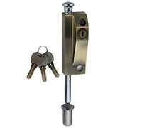 FIREFLYWEB Spring Loaded Latch pin Heavy Duty Sliding Bolt Marine Grade 2025 Update,Barrel Bolt Thickened Vertical Latch Door Lock Cane Bolts for Gates Garage barn Double Door (Bronze Retro)