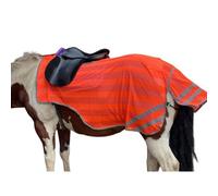 Firefoot Standard-Neck Reflective Horse Exercise Sheet Orange (Cob)
