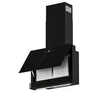 FIREGAS Brushless Motor Cooker Hood 60 cm, Extractor Hood with 9 Speed Fan,Touch Screen,LED Lights and Recirculating,Chimney Style Wall Mounted Extractor Fan kitchen