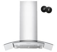 FIREGAS Island Range Hood 36 inch, 700 CFM Ceiling Mount Kitchen Vent Hood