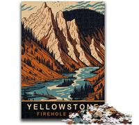 Firehole River Yellowstone 1000 Piece Jigsaw Puzzles for Adults, Educational Games DIY Toys with Matching Poster And Trivia Sheet for Age 14+ 1000pcs(50x75cm)