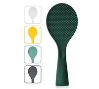 FireKylin Silicone Standing Rice Spatula, Heat Resistant Rice Cooker Paddle, Serving Spoon (Rich Green)