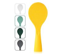 FireKylin Silicone Standing Rice Spatula with Non-Stick Paddle, Heat Resistant Rice Cooker Spoon, Serving Spoon - Orange