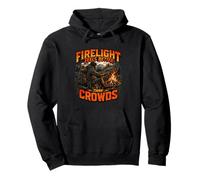 Firelight Feels Better Than Crowds Outdoor Design Pullover Hoodie