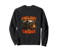 Firelight Feels Better Than Crowds Outdoor Design Sweatshirt