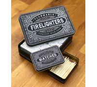 Firelighter and Match Tin Set (Matching Set - Black)