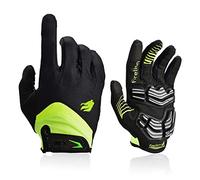 FIRELION Cycling Gloves Bike Bicycle Gloves - Breathable Gel Pad Shock-Absorbing Anti-Slip - MTB DH Road Touch Recognition Full Finger Gloves for Men/Women