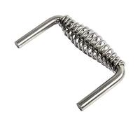FIRELOOP 5" Stainless Spring Handle weldable Handle with 1/2" Steel Rod for BBQ, Custom Metal Projects, Custom Built Grills, Smokers, Pits, Wood Stoves