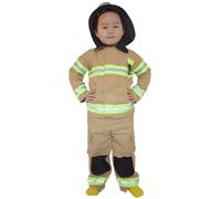 Fireman Costume,Kids Fireman Costume Set With Firefighter Toy Accessories, Firefighter Role Play Dress Up Outfit For Boys & Girls 3+ Years, Halloween Fancy Dress & Pretend Play Toys For Toddlers