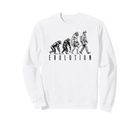 Fireman Fire Fighter Evolution Ape Neanderthal Man Funny Sweatshirt