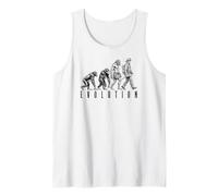 Fireman Fire Fighter Evolution Ape Neanderthal Man Funny Tank Top
