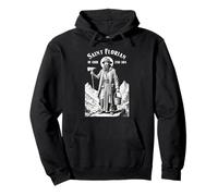 Fireman Fire Fighter Patron Saint Florian Vintage Firemen Pullover Hoodie