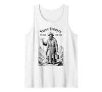 Fireman Fire Fighter Patron Saint Florian Vintage Firemen Tank Top