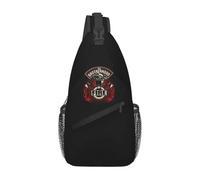 Fireman Fire Rescue Firefighter Chest Bag Men Sling Crossbody Backpack Chest Bag Travel Hiking Daypack Shoulder Bag