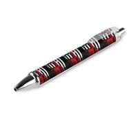 Fireman Firefighter U.S Flag Retractable Ballpoint Pen Black Ink Ball Point Pen Work Pens 1 PCS
