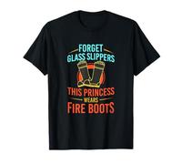 Fireman Firewomen Women Wear Bunker Wear Firefighter Gift T-Shirt