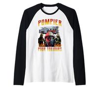 Fireman Forever Gift Sapper Fire Soldier Courage Raglan Baseball Tee