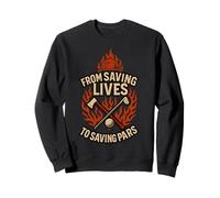 Fireman Golf - From Saving Lives - Firefighter Golfer Sweatshirt