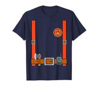 Fireman Halloween DIY Firefighter Uniform Costume Dressup T-Shirt