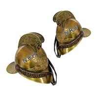 Fireman Helmet MFB Brass Antique Finish Fire Fighting Armor Halloween Collectible Helmet